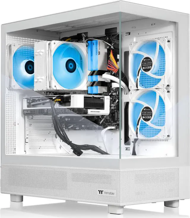 Alt view image 4 of 7 - Thermaltake LCGS Vista 460TS Gaming Desktop (AMD Ryzen 7 5800X3D, ToughRam 16GB DDR4 3600Mhz RGB Memory, NVIDIA GeForce RTX 4060 Ti, 1TB NVMe M.2, Wifi) V27S-B550-46T-LCS