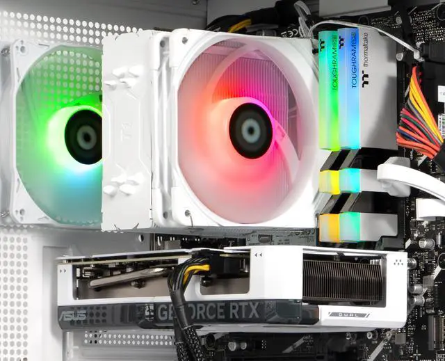 Alt view image 7 of 7 - Thermaltake LCGS Vista 460TS Gaming Desktop (AMD Ryzen 7 5800X3D, ToughRam 16GB DDR4 3600Mhz RGB Memory, NVIDIA GeForce RTX 4060 Ti, 1TB NVMe M.2, Wifi) V27S-B550-46T-LCS
