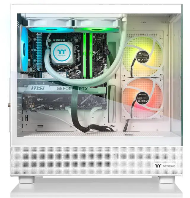 Alt view image 6 of 9 - Thermaltake LCGS Vista i47TS Gaming Desktop (Intel Core i7-14700KF, ToughRam 32GB DDR5 5600MT/s RGB Memory, NVIDIA GeForce RTX 4070 Ti Super, 2TB NVMe M.2, Wifi, Windows 11) V27S-B760-7TS-LCS