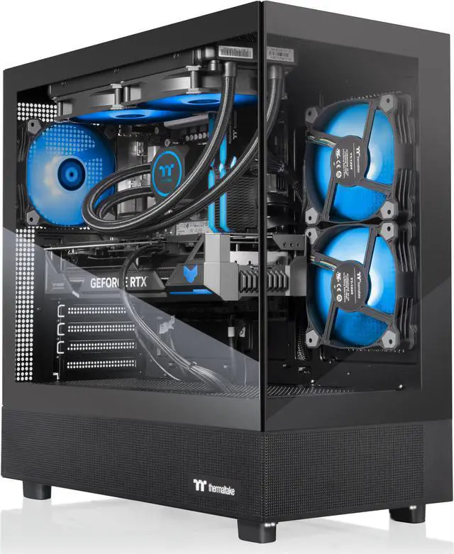 Alt view image 4 of 8 - Thermaltake LCGS Vista i47T SF Gaming Desktop (Intel Core i7-14700F, ToughRam 32GB DDR5 5600MT/s RGB Memory, NVIDIA GeForce RTX 4070 Ti Super, 1TB NVMe M.2, Wifi, Windows 11) V27B-B760-TSF-LCS