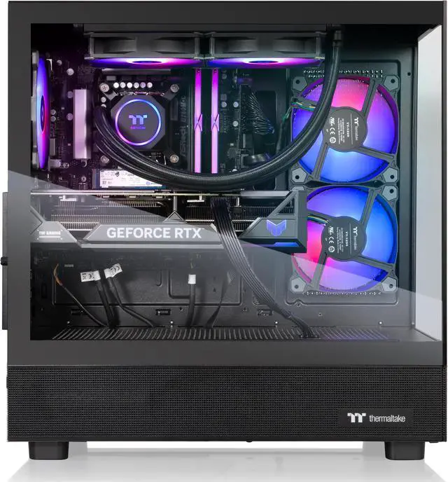 Alt view image 5 of 8 - Thermaltake LCGS Vista i47T SF Gaming Desktop (Intel Core i7-14700F, ToughRam 32GB DDR5 5600MT/s RGB Memory, NVIDIA GeForce RTX 4070 Ti Super, 1TB NVMe M.2, Wifi, Windows 11) V27B-B760-TSF-LCS