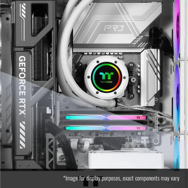 Alt view image 3 of 8 - Thermaltake Gaming Desktop PC T6WT-X870-580-LCS AMD Ryzen 7 9800X3D 32GB DDR5 2TB SSD GeForce RTX 5080 Windows 11 Home