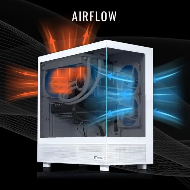 Alt view image 4 of 8 - Thermaltake Gaming Desktop PC V38S-Z790-580-LCS Intel Core i9-14900KF 32GB DDR5 1TB SSD GeForce RTX 5080 Windows 11 Home
