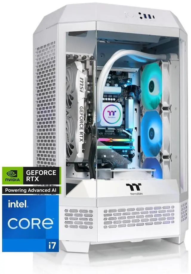 Main image of Thermaltake LCGS Reactor i1470TS Gaming Desktop (Intel Core i7-14700KF, 32GB 6400MT/s DDR5 RGB Memory, NVIDIA GeForce RTX 5070 Ti, 2TB NVMe M.2, WiFi, Windows 11) T3WT-B760-57T-LCS
