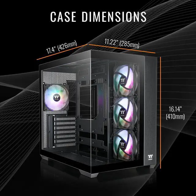 Alt view image 2 of 7 - Thermaltake LCGS View 7870T-380 Gaming Desktop (AMD Ryzen 7 7800X3D, ToughRam 32GB DDR5 6400MT/s RGB Memory, NVIDIA GeForce RTX 5070 Ti, 2TB NVMe M.2, Wifi, Windows 11) V38B-B850-57T-LCS