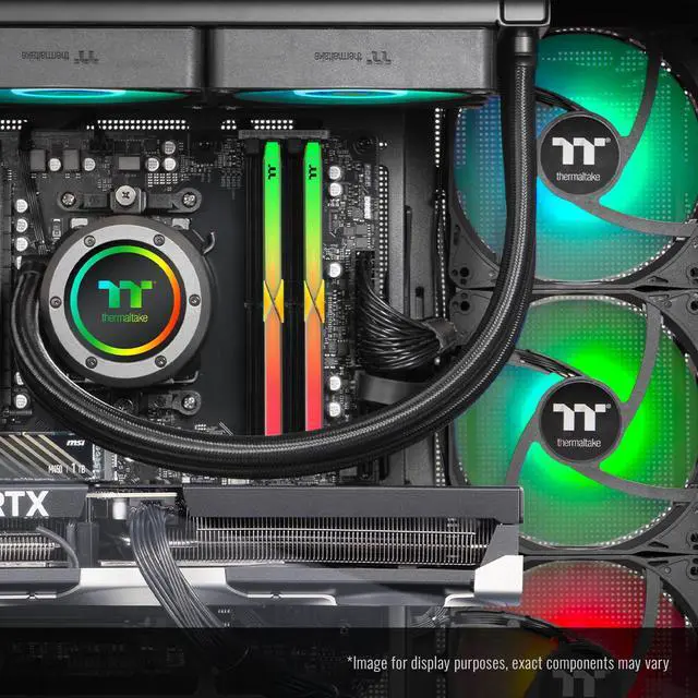 Alt view image 6 of 7 - Thermaltake LCGS View 7870T-380 Gaming Desktop (AMD Ryzen 7 7800X3D, ToughRam 32GB DDR5 6400MT/s RGB Memory, NVIDIA GeForce RTX 5070 Ti, 2TB NVMe M.2, Wifi, Windows 11) V38B-B850-57T-LCS