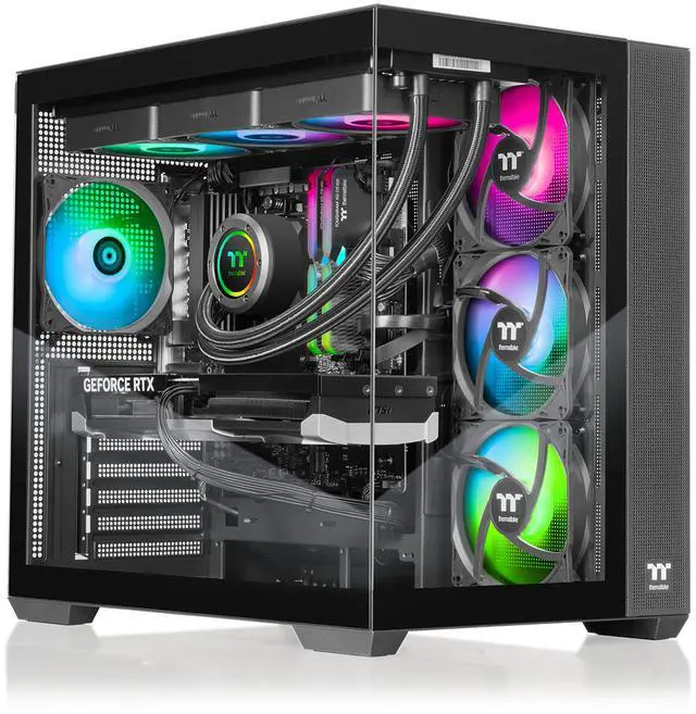 Main image of Thermaltake LCGS View u2880-380 Gaming Desktop (Intel Core Ultra 9 285K, ToughRam 32GB DDR5 6400MT/s RGB Memory, NVIDIA GeForce RTX 5080, 2TB NVMe M.2, Wifi, Windows 11) V38B-Z890-580-LCS