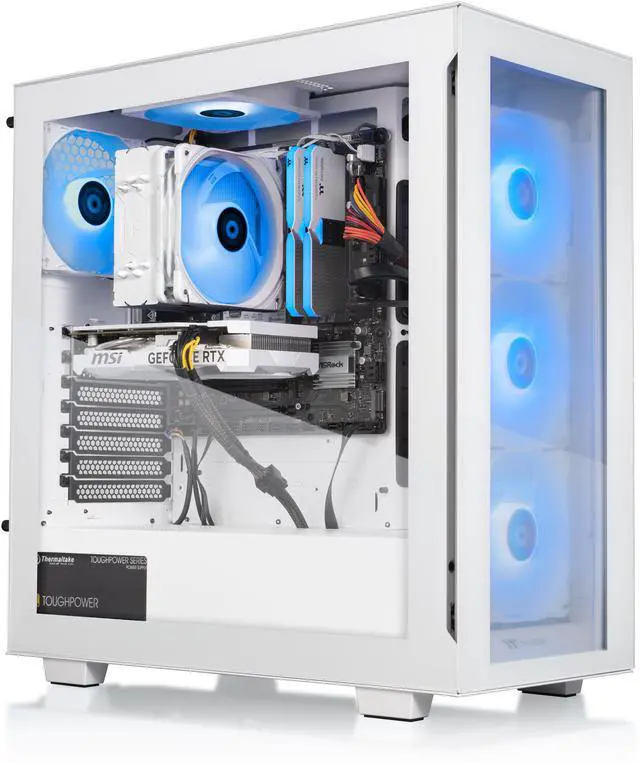 Alt view image 3 of 8 - Thermaltake Gaming Desktop PC V35S-B760-97X-LCS Intel Core i7-14700F 32GB DDR5 1TB SSD AMD Radeon RX 9070 XT Windows 11 Home
