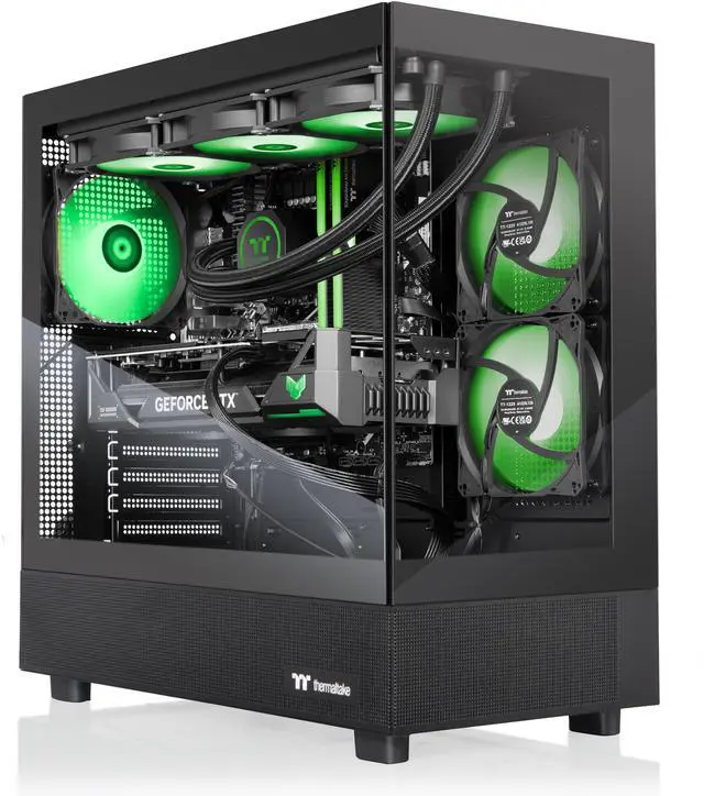 Alt view image 8 of 9 - Thermaltake Gaming Desktop PC V27B-B850-97X-LCS AMD Ryzen 7 9800X3D 32GB DDR5 2TB SSD AMD Radeon RX 9070 XT Windows 11 Home