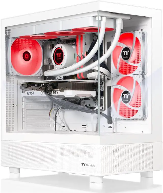Alt view image 6 of 10 - Thermaltake Gaming Desktop PC V27S-B650-97X-LCS AMD Ryzen 7 7800X3D 32GB DDR5 1TB SSD AMD Radeon RX 9070 XT Windows 11 Home