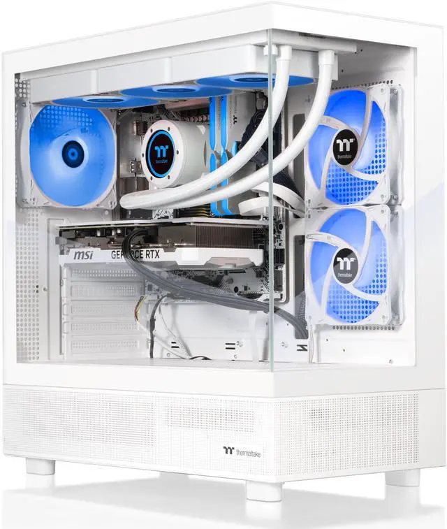 Alt view image 2 of 10 - Thermaltake Gaming Desktop PC V27S-B650-97X-LCS AMD Ryzen 7 7800X3D 32GB DDR5 1TB SSD AMD Radeon RX 9070 XT Windows 11 Home