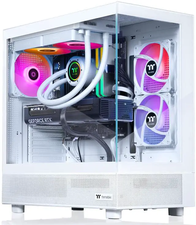 Main image of Thermaltake LCGS View 7870S-270 Gaming Desktop (AMD Ryzen 7 7800X3D, ToughRam 32GB DDR5 5600MT/s RGB Memory, NVIDIA GeForce RTX 5070, 1TB NVMe M.2, Wifi, Windows 11) V27S-B850-570-LCS