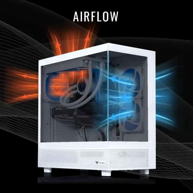Alt view image 3 of 7 - Thermaltake LCGS View 7870S-270 Gaming Desktop (AMD Ryzen 7 7800X3D, ToughRam 32GB DDR5 5600MT/s RGB Memory, NVIDIA GeForce RTX 5070, 1TB NVMe M.2, Wifi, Windows 11) V27S-B850-570-LCS