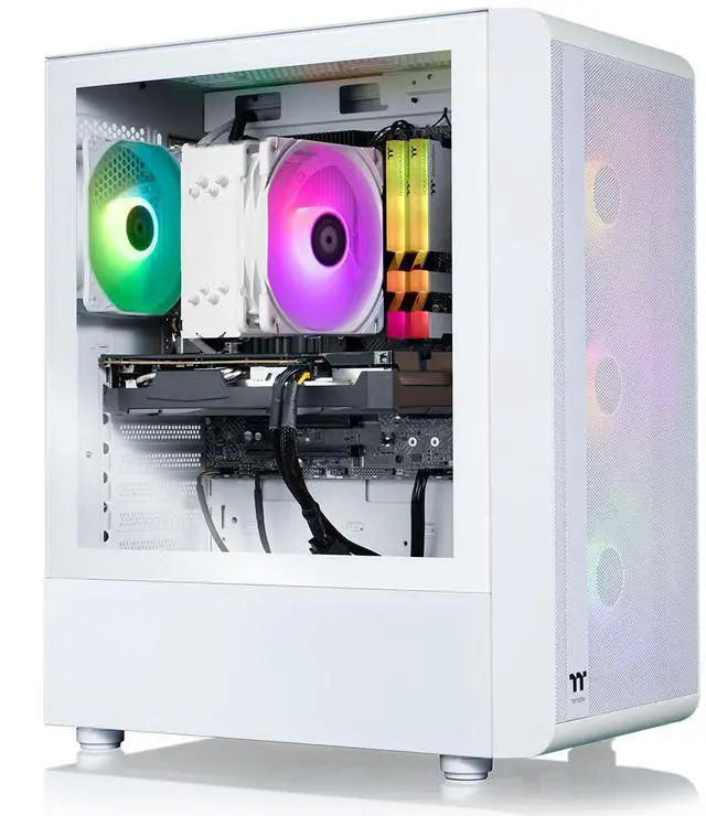 Main image of Thermaltake LCGS Quartz i1460 Gaming Desktop (Intel Core i5-14400F, ToughRam DDR4 3600Mhz 16GB RGB Memory, NVIDIA GeForce RTX 5060, 1TB NVMe M.2, Wifi, Windows 11) S2QT-B760-560-LCS