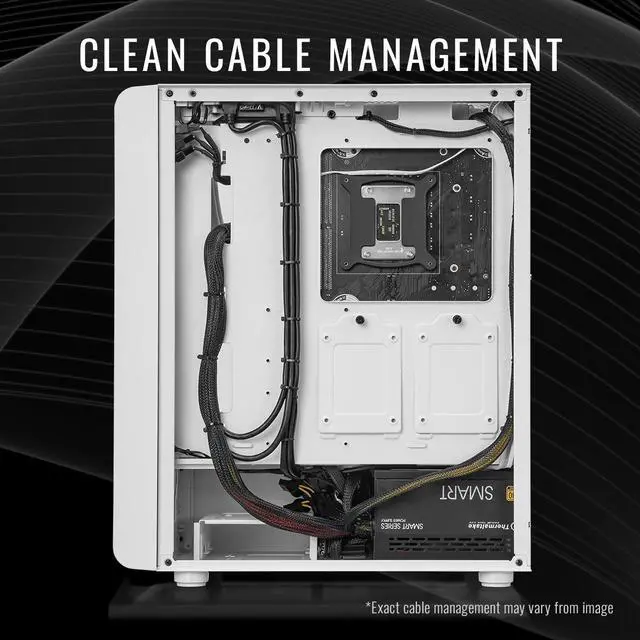 Alt view image 7 of 7 - Thermaltake LCGS Quartz R66 Gaming Desktop (AMD Ryzen 5 5600, ToughRam DDR4 3600Mhz 16GB RGB Memory, AMD Radeon RX 6600, 1TB NVMe M.2, Wifi, Windows 11) S2QT-B550-R66-LCS