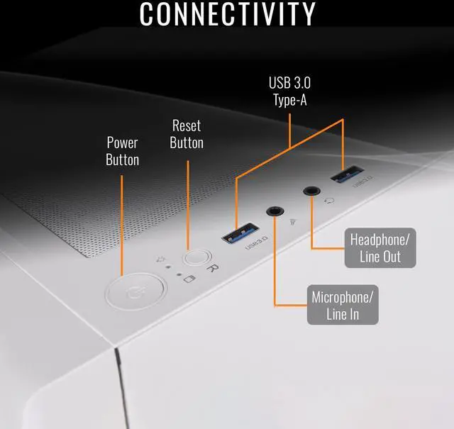 Alt view image 6 of 7 - Thermaltake LCGS Quartz R66 Gaming Desktop (AMD Ryzen 5 5600, ToughRam DDR4 3600Mhz 16GB RGB Memory, AMD Radeon RX 6600, 1TB NVMe M.2, Wifi, Windows 11) S2QT-B550-R66-LCS