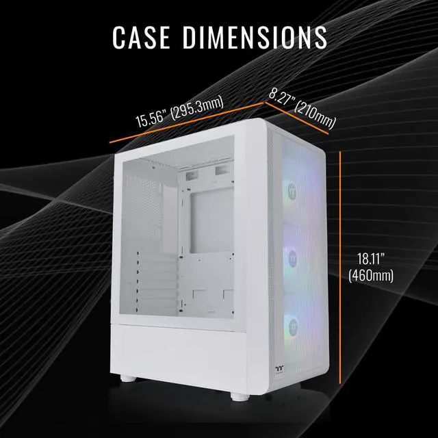 Alt view image 4 of 7 - Thermaltake LCGS Quartz R66 Gaming Desktop (AMD Ryzen 5 5600, ToughRam DDR4 3600Mhz 16GB RGB Memory, AMD Radeon RX 6600, 1TB NVMe M.2, Wifi, Windows 11) S2QT-B550-R66-LCS