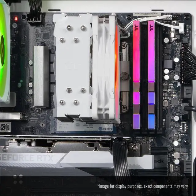 Alt view image 7 of 7 - Thermaltake LCGS Glacier i1260S Gaming Desktop (Intel Core i5-12600KF, ToughRam DDR4 3600Mhz 16GB RGB Memory, NVIDIA GeForce RTX 3060, 1TB NVMe M.2, Wifi, Win11 Home) S3WT-B760-360-LCS