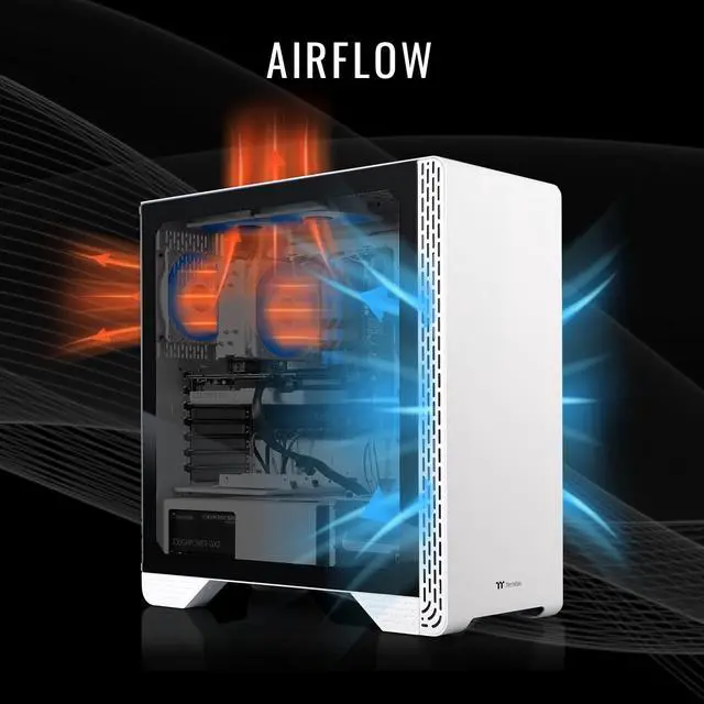 Alt view image 2 of 7 - Thermaltake LCGS Glacier i1260S Gaming Desktop (Intel Core i5-12600KF, ToughRam DDR4 3600Mhz 16GB RGB Memory, NVIDIA GeForce RTX 3060, 1TB NVMe M.2, Wifi, Win11 Home) S3WT-B760-360-LCS