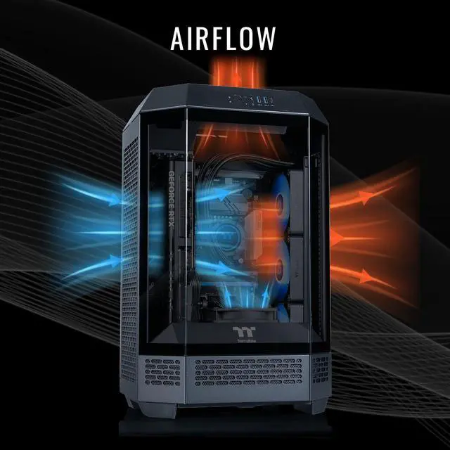 Alt view image 4 of 8 - Thermaltake LCGS Reactor i1470 Gaming Desktop (Intel Core i9-14900KF, 32GB 6000MT/s DDR5 RGB Memory, NVIDIA GeForce RTX 5070, 1TB NVMe M.2, WiFi, Windows 11) T3BK-B760-570-LCS