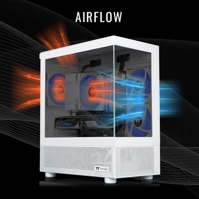 Alt view image 4 of 8 - Thermaltake LCGS View i1470S-170 Gaming Desktop (Intel Core i7-14700F, ToughRam 32GB DDR5 6000MT/s RGB Memory, NVIDIA GeForce RTX 5070, 1TB NVMe M.2, Wifi, Windows 11) V17S-B760-570-LCS