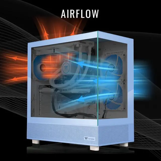Alt view image 3 of 7 - Thermaltake LCGS View 7870H-270 Gaming Desktop (AMD Ryzen 7 7800X3D, ToughRam 32GB DDR5 6000MT/s RGB Memory, NVIDIA GeForce RTX 5070, 1TB NVMe M.2, Wifi, Windows 11) V27H-B850-570-LCS