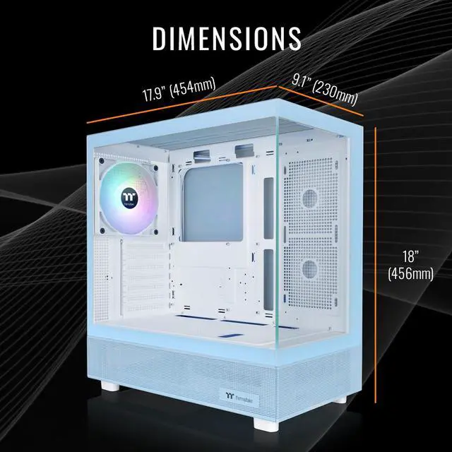 Alt view image 5 of 7 - Thermaltake LCGS View 7870H-270 Gaming Desktop (AMD Ryzen 7 7800X3D, ToughRam 32GB DDR5 6000MT/s RGB Memory, NVIDIA GeForce RTX 5070, 1TB NVMe M.2, Wifi, Windows 11) V27H-B850-570-LCS
