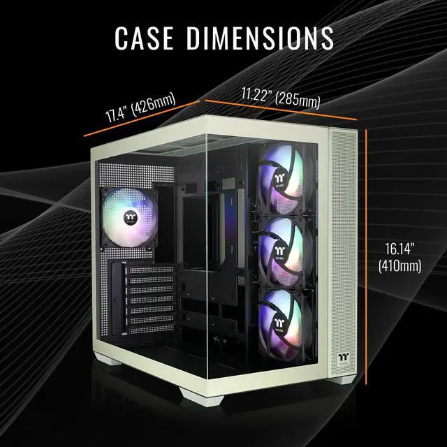 Alt view image 5 of 7 - Thermaltake LCGS View 9870M-380 Gaming Desktop (AMD Ryzen 7 9800X3D, ToughRam 32GB DDR5 6000MT/s RGB Memory, NVIDIA GeForce RTX 5070, 2TB NVMe M.2, Wifi, Windows 11) V38M-B850-570-LCS