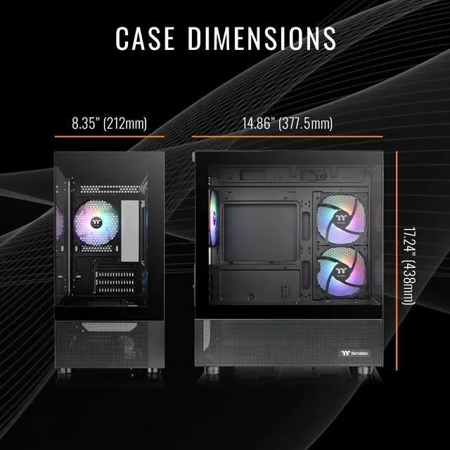 Alt view image 4 of 7 - Thermaltake LCGS View u2660T-170 Gaming Desktop (Intel Core Ultra 7 265KF, ToughRam 32GB DDR5 6000MT/s RGB Memory, NVIDIA GeForce RTX 5060 Ti, 1TB NVMe M.2, WiFi, Windows 11) V17B-B860-56T-LCS