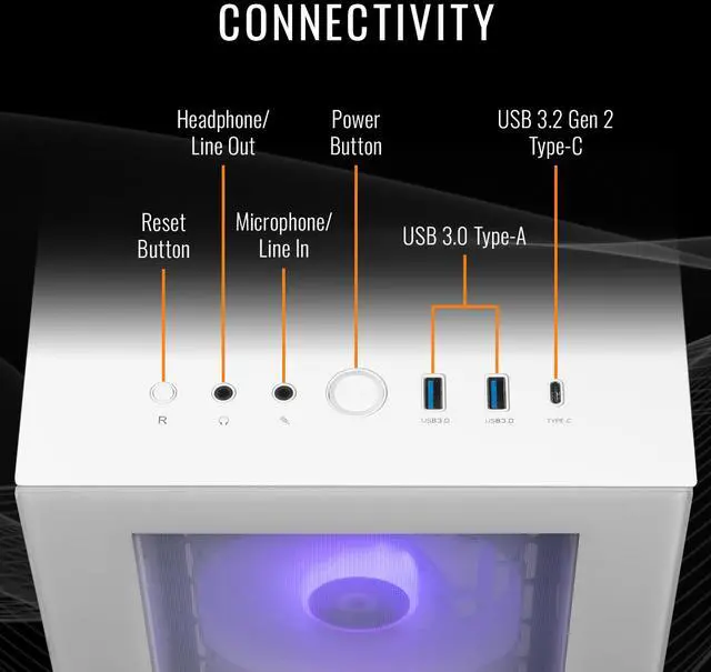 Alt view image 5 of 8 - Thermaltake LCGS View 1460TS-350 Gaming Desktop (Intel Core i7-14700F, 32GB 6000MT/s DDR5 RGB Memory, NVIDIA GeForce RTX 5060 Ti, 1TB NVMe M.2, WiFi, Windows 11) V35S-B76S-56T-LCS