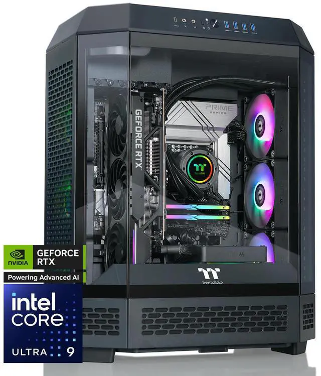 Main image of Thermaltake LCGS Reactor u2890 Gaming Desktop (Intel Core Ultra 9 285K, ToughRam 32GB DDR5 6400MT/s RGB Memory, NVIDIA GeForce RTX 5090, 2TB NVMe M.2, Wifi, Windows 11) T6BK-Z890-590-LCS