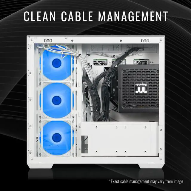 Alt view image 6 of 7 - Thermaltake LCGS View 7897XS-380 Gaming Desktop (AMD Ryzen 7 7800X3D, ToughRam 32GB DDR5 6000MT/s RGB Memory, AMD Radeon RX 9070 XT, 1TB NVMe M.2, WiFi, Windows 11) V38S-B650-97X-LCS