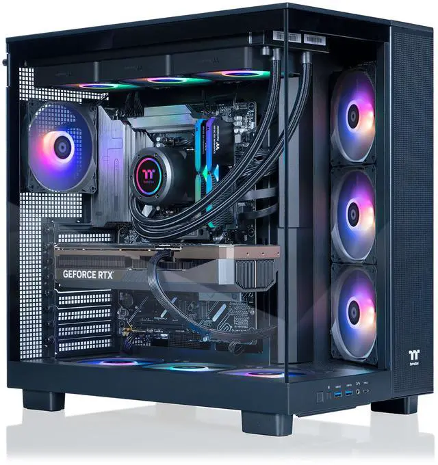 Alt view image 2 of 7 - Thermaltake LCGS View u2890-380XL Gaming Desktop (Intel Core Ultra 9 285K, ToughRam 32GB DDR5 6400MT/s RGB Memory, NVIDIA GeForce RTX 5090, 2TB NVMe M.2, Wifi, Windows 11) VXLB-Z890-590-LCS