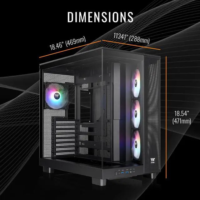 Alt view image 6 of 7 - Thermaltake LCGS View u2890-380XL Gaming Desktop (Intel Core Ultra 9 285K, ToughRam 32GB DDR5 6400MT/s RGB Memory, NVIDIA GeForce RTX 5090, 2TB NVMe M.2, Wifi, Windows 11) VXLB-Z890-590-LCS
