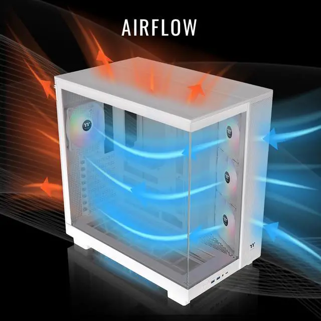 Alt view image 3 of 7 - Thermaltake LCGS View 9590S-380XL Gaming Desktop (AMD Ryzen 9 9950X3D, ToughRam 32GB DDR5 6000MT/s RGB Memory, NVIDIA GeForce RTX 5090, 2TB NVMe M.2, Wifi, Windows 11) VXLS-X87S-590-LCS