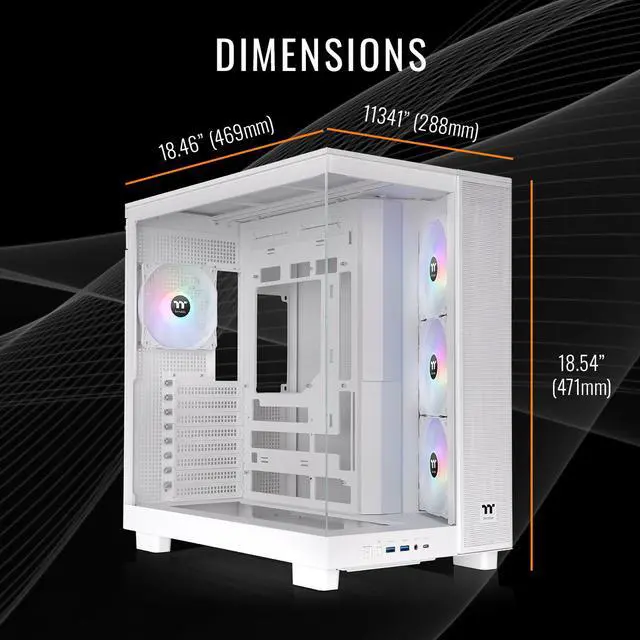 Alt view image 5 of 7 - Thermaltake LCGS View 9590S-380XL Gaming Desktop (AMD Ryzen 9 9950X3D, ToughRam 32GB DDR5 6000MT/s RGB Memory, NVIDIA GeForce RTX 5090, 2TB NVMe M.2, Wifi, Windows 11) VXLS-X87S-590-LCS