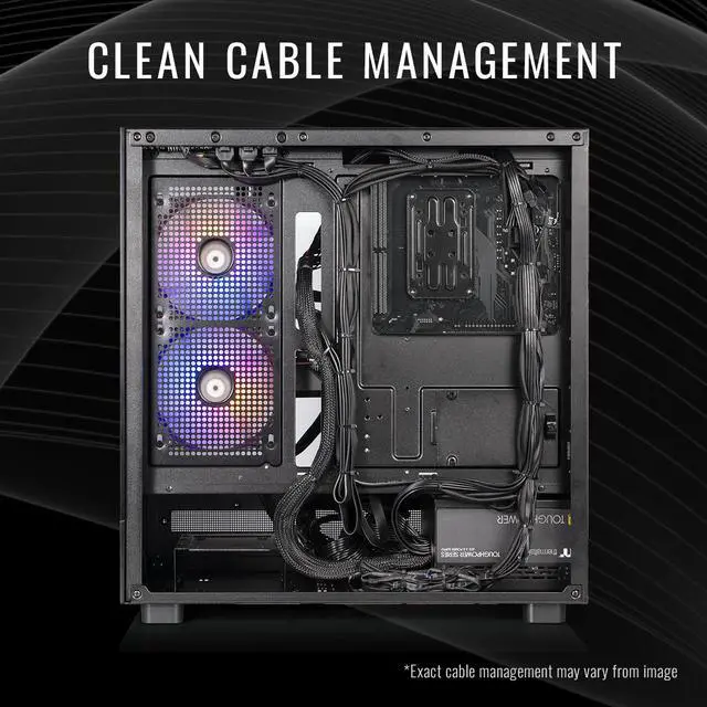 Alt view image 2 of 7 - Thermaltake Gaming Desktop PC V27B-B55K-56T-LCS AMD Ryzen 7 5800X3D 32GB DDR4 1TB NVMe SSD GeForce RTX 5060 Ti Windows 11 Home