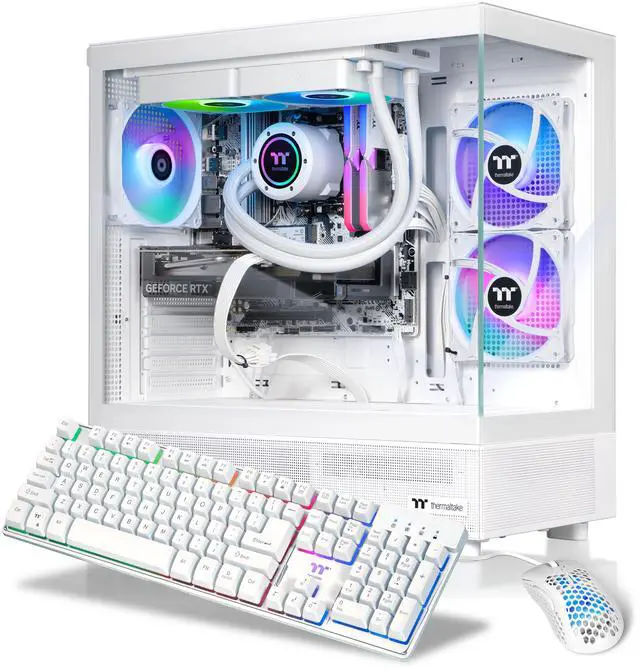 Main image of Thermaltake Gaming Desktop PC V27S-B85K-56T-LCS AMD Ryzen 7 7800X3D 32GB DDR5 1TB NVMe SSD GeForce RTX 5060 Ti Windows 11 Home