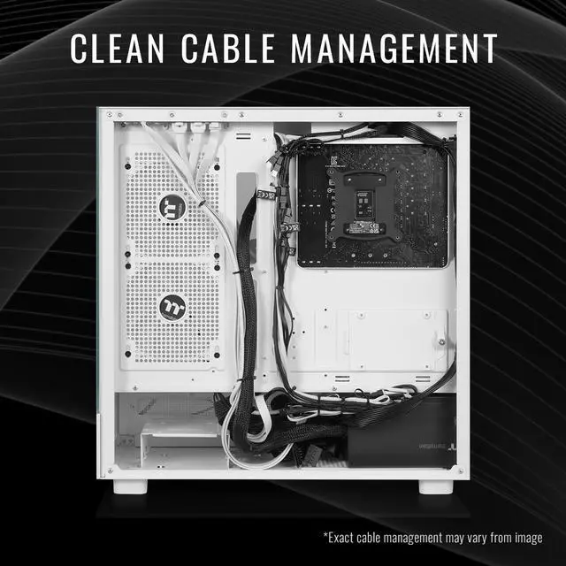 Alt view image 6 of 7 - Thermaltake Gaming Desktop PC V27S-B65K-96X-LCS AMD Ryzen 7 7800X3D 32GB DDR5 1TB NVMe SSD AMD Radeon RX 9060 XT Windows 11 Home