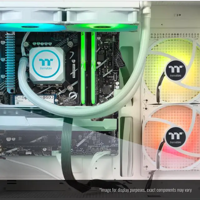 Alt view image 7 of 7 - Thermaltake Gaming Desktop PC V27S-B65K-96X-LCS AMD Ryzen 7 7800X3D 32GB DDR5 1TB NVMe SSD AMD Radeon RX 9060 XT Windows 11 Home