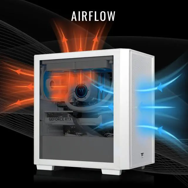 Alt view image 3 of 7 - Thermaltake LCGS Versa i570S Gaming Desktop (Intel Core i9-14900KF, 32GB 6000MT/s DDR5 RGB Memory, NVIDIA GeForce RTX 5070, 1TB NVMe M.2, WiFi, Windows 11) H16S-B760-570-LCS