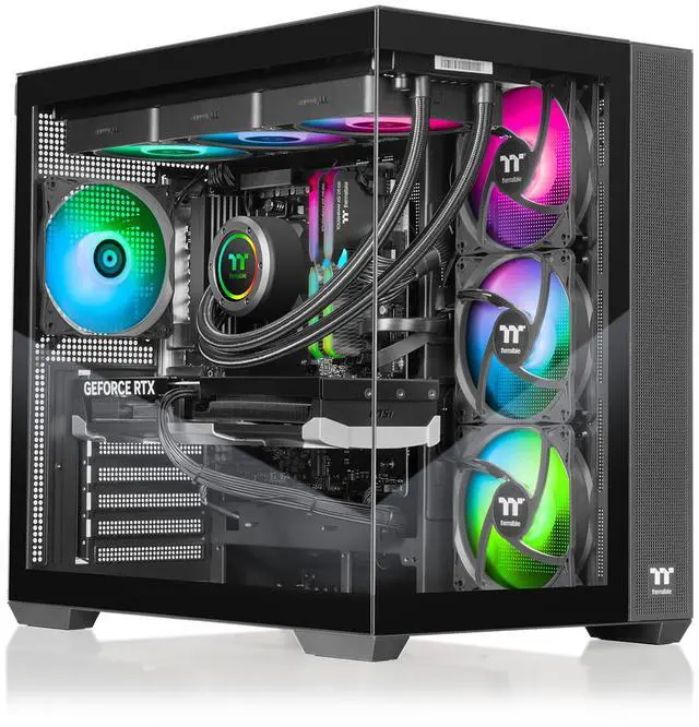 Thermaltake Gaming Desktop PC NE 9870-V380 AMD Ryzen 7 9800X3D 32GB DDR5 2TB SSD GeForce RTX 5070