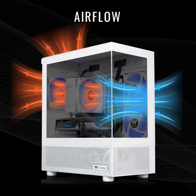 Alt view image 3 of 7 - Thermaltake Gaming Desktop PC NE i1460TGS-V170S Intel Core i7-14700F 32GB DDR5 1TB SSD GeForce RTX 5060 Ti Windows 11 Home