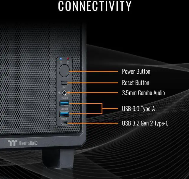 Alt view image 5 of 7 - Thermaltake LCGS Traveler Mini-ITX Gaming PC Core Ultra 7 265KF RTX 5070 12GB 32GB DDR5 2TB NVMe SSD Wi-Fi 6E Windows 11