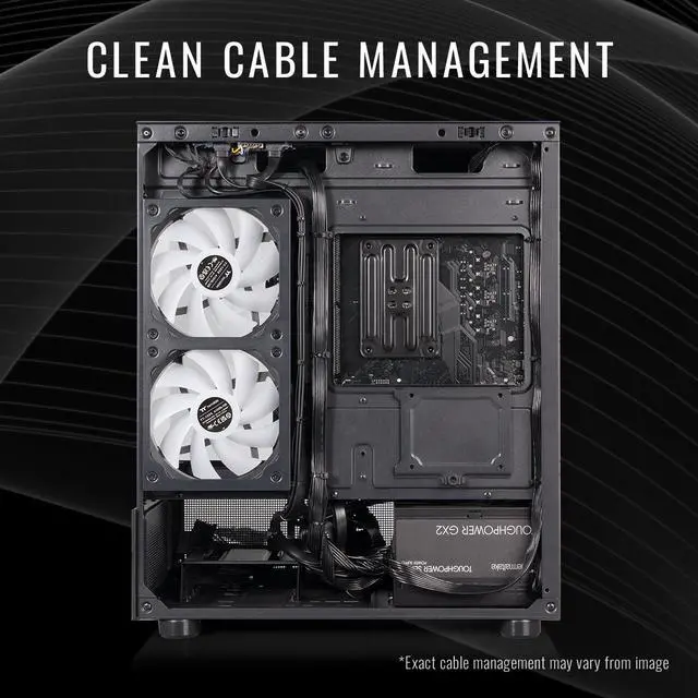 Alt view image 7 of 7 - Thermaltake Desktop PC LCGS NE 9696X-V170B N17B-B850-96X-LCS AMD Ryzen 5 9600X 16GB DDR5 1TB NVMe SSD AMD Radeon RX 9060 XT Windows 11