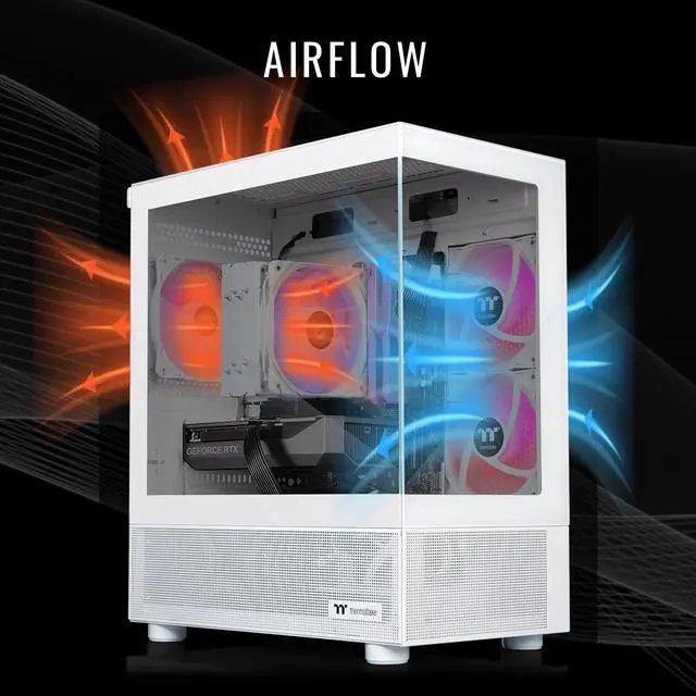 Alt view image 2 of 7 - Thermaltake Desktop PC LCGS NE 5750S-V170S N17S-B550-350-LCS AMD Ryzen 7 5700 16GB DDR4 1TB NVMe SSD NVIDIA GeForce RTX 3050 Windows 11