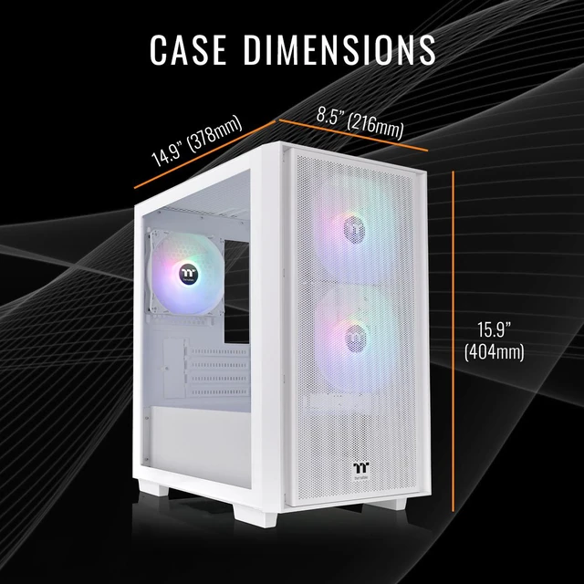 Alt view image 5 of 7 - Thermaltake LCGS NE 5760S-H16 Gaming Desktop (AMD Ryzen 7 5700, NVIDIA GeForce RTX 5060, 16GB DDR4 3200Mhz Memory, 1TB NVMe M.2, 650W PSU, Wifi, Windows 11) N16S-B550-560-LCS