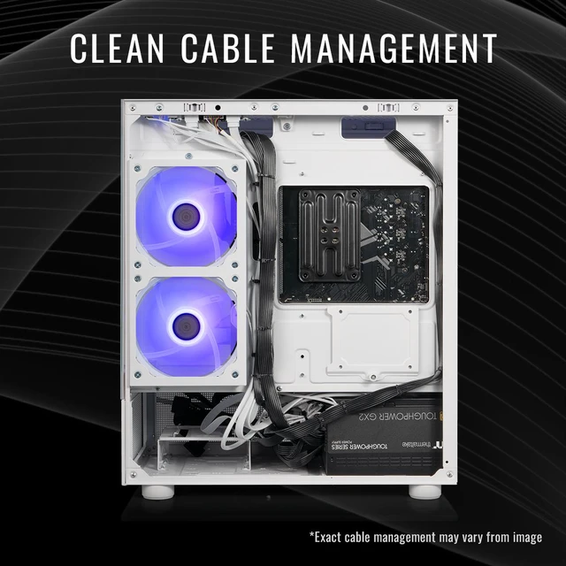 Alt view image 4 of 7 - Thermaltake LCGS NE 5760S-V170S Gaming Desktop (AMD Ryzen 7 5700, NVIDIA GeForce RTX 5060, 32GB DDR4 3200Mhz Memory, 1TB NVMe M.2, 650W PSU, Wifi, Windows 11) N17S-B550-560-LCS