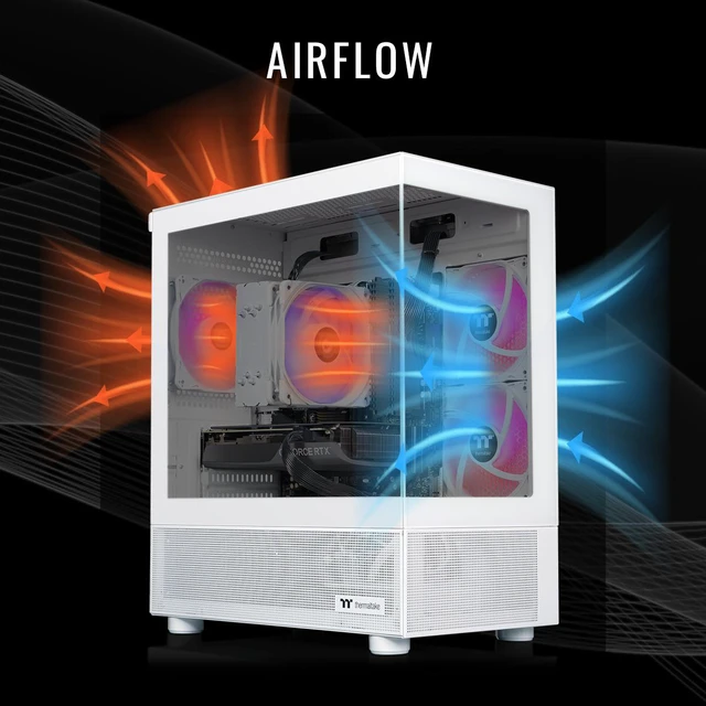 Alt view image 7 of 7 - Thermaltake LCGS NE 5760S-V170S Gaming Desktop (AMD Ryzen 7 5700, NVIDIA GeForce RTX 5060, 32GB DDR4 3200Mhz Memory, 1TB NVMe M.2, 650W PSU, Wifi, Windows 11) N17S-B550-560-LCS