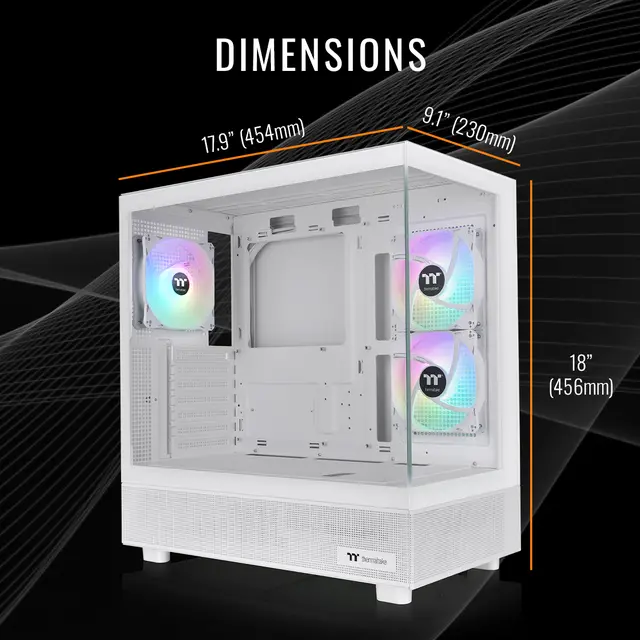 Alt view image 2 of 7 - Thermaltake Desktop PC LCGS View V27S-B850-96X-LCS AMD Ryzen 5 9600X 16GB DDR5 1TB NVMe SSD AMD Radeon RX 9060 XT Windows 11